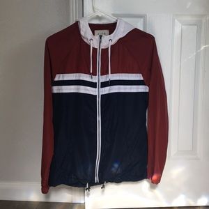 Red/blue/white Windbreaker